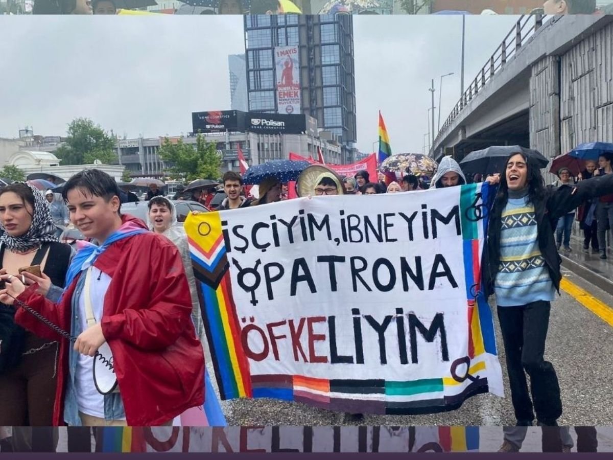 Ankara’da “İşçiyim, İbneyim, Patrona Öfkeliyim” diyen LGBTİ+’lar Alandaydı