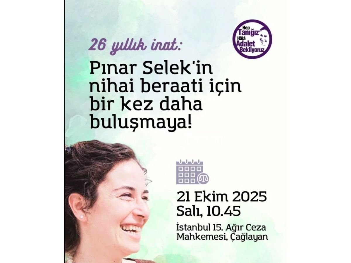 Hâlâ Tanığız Platformu’ndan Çağrı: “Pınar Selek’in Beraatine Hep Birlikte Sahip Çıkalım”