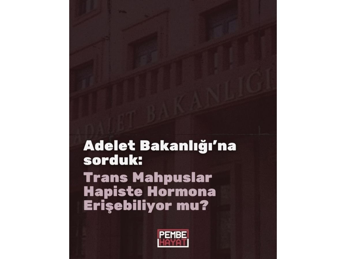 Pembe Hayat’tan Adalet Bakanlığı’na: Trans Mahpusların Sağlık Hakkı Görmezden Geliniyor